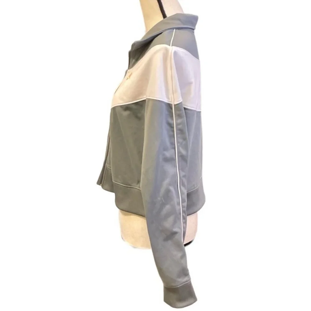 Nike Womens Sportwear Heritage Track Jacket Size L Cool Gray